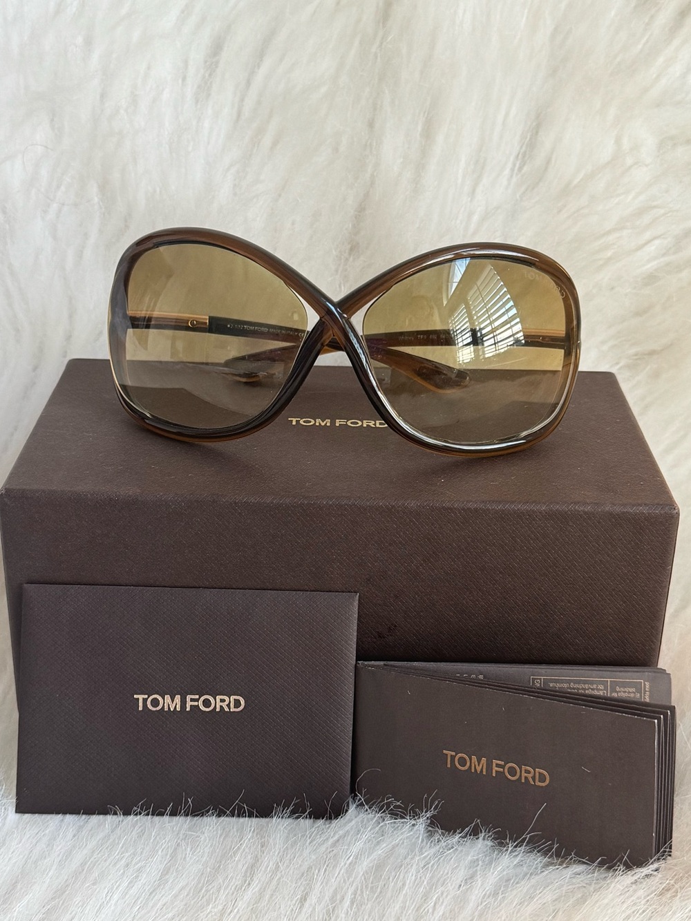 Authentic Iconic Tom Ford Women's Whitney Brown Sunglasses